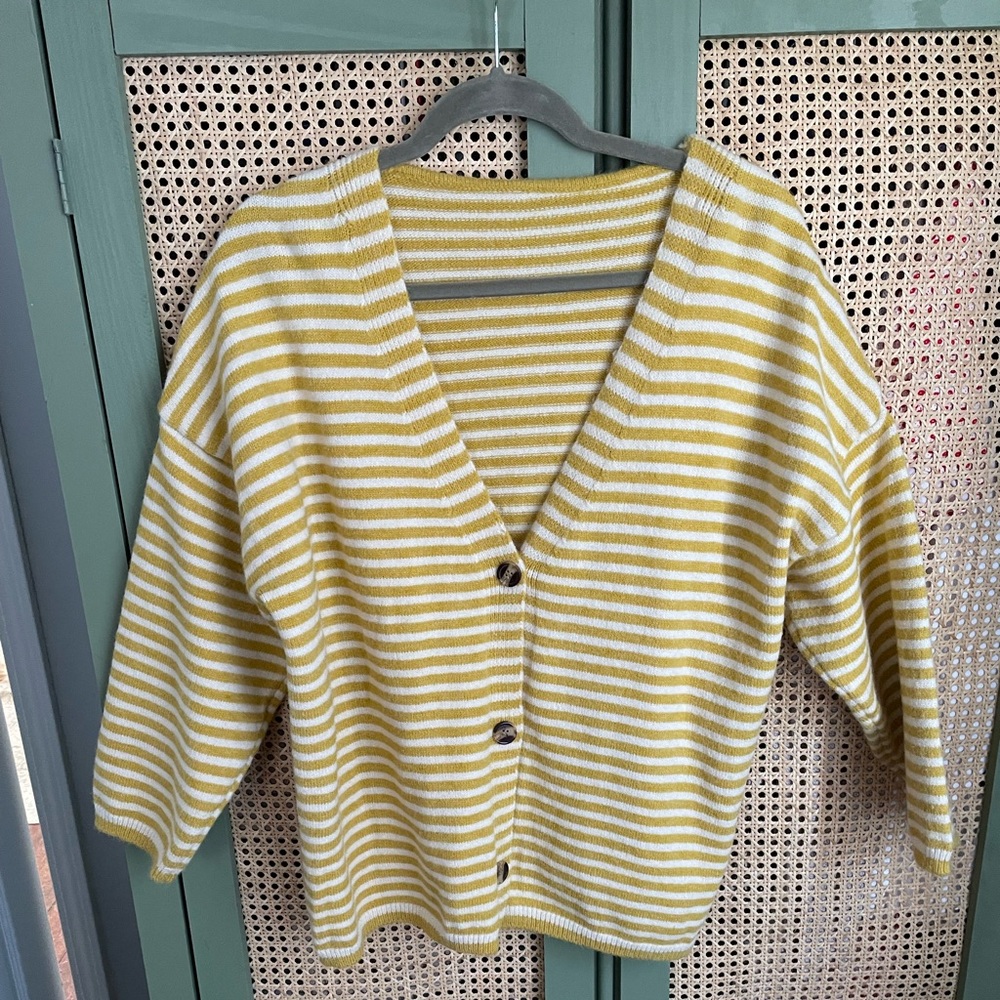 Mustard Striped Sweater